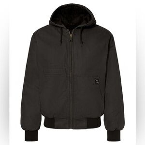 NWT DRI-DUCK Laramie Hooded Work Jacket Black Canvas Insulated Small Workwear